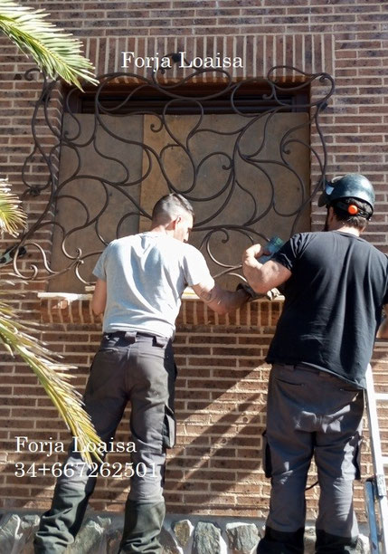 Montaje de Rejas Loaisa,en Azuqueca de Henares