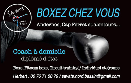 Herbert / cours particulier de boxe / Bassin d'Arcachon / coaching