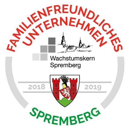 Logo: Familienfreundliches Unternehmen im Regionalen Wachstumskern Spremberg