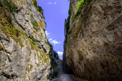 Winding through Bicaz Gorges