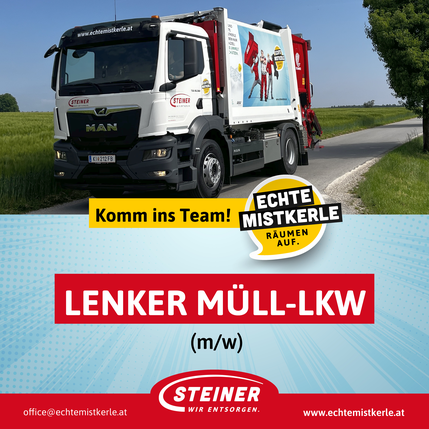Moderne Pressmüllwagen als Arbeitsgerät für unsere Mitarbeiter