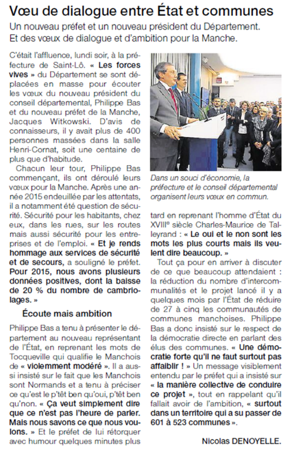 Ouest-France, 12/01/2016