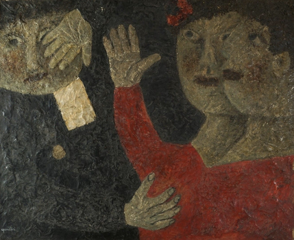 Louis QUILICI (1920-1980) huile sur toile, signée , expose à la galerie agnes Thiebault 