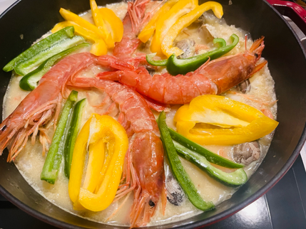 staubでパエリア