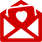 Pflegenest Krabbelkäfer Icon "Brief mit Herz" für Email schreiben