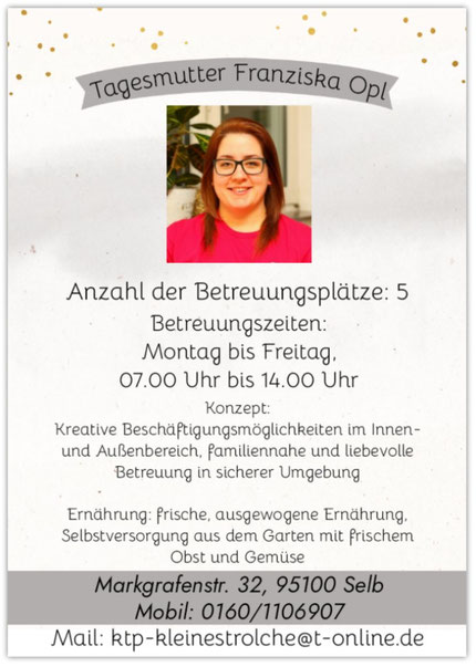 Freie Plätze Franziska Opl verfügbar ab September 2027 / Aktualisiert Juni 2026