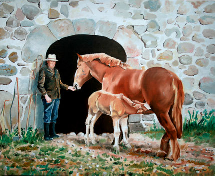 Peinture huile sur toile