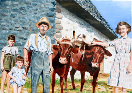 Peinture a l'huile: 61 cm x 46 cm