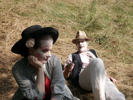 Sonja Graf, Markus Hummel, "Sperlingsgewitter", TdhG, 2023, Foto: S & W. Kunst