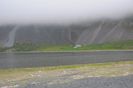 paysage islandais dans la tempête