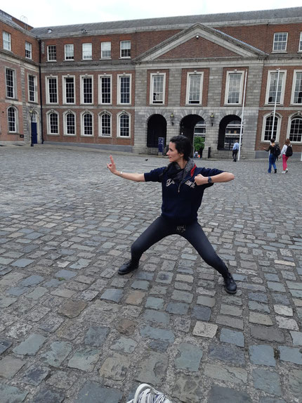 Pauline, qi gong , viser l'aigle....en Irlande !!!!!!