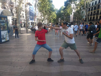 Guillaume et Lucas à Barcelone :!!