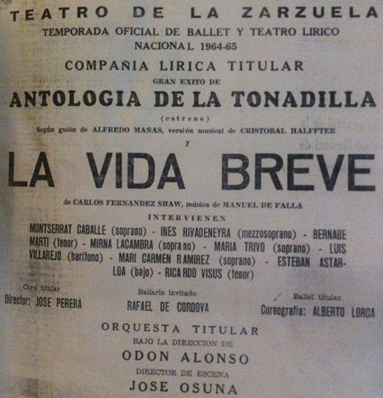 Una producción de La Vida Breve, de Manuel de Falla