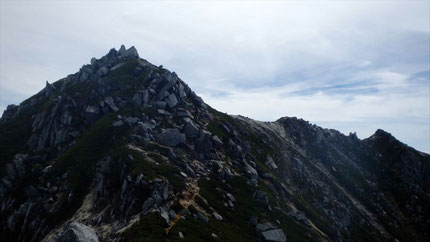 空木山頂まであともう少し。
