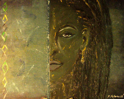 Jamaican Woman Painting