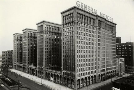 General Motors Building (Heute Cadillac Place) in Detroit