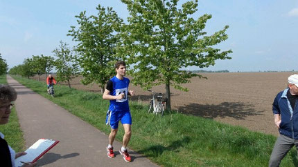 Florian beim Zieleinlauf