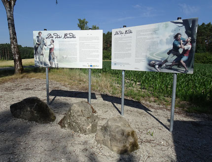 Die Gedenkstätte "Drei Brüder" bei Weickersdorf. Foto: LAG Aischgrund/Waltraud Enkert