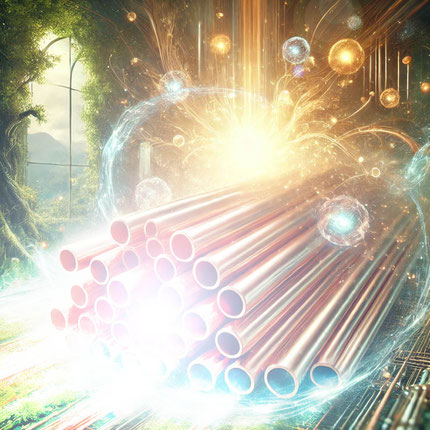 Visual concept of a quantum-based energy device used in subconscious healing and energy work