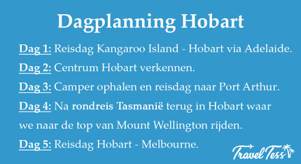 Dagplanning Hobart