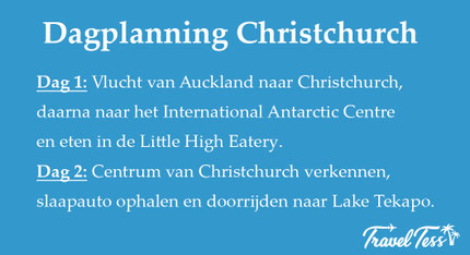 Dagplanning Christchurch