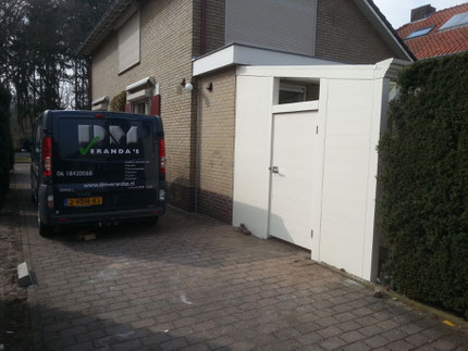 aluminium schutting met poortdeur