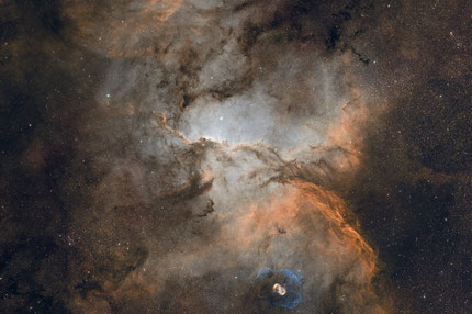 emission nebula, randnebel, rim nebula, narrowband astrophotography, Jill, Linda, Krattiger