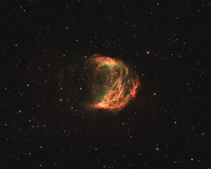 Abell 21, YM 29, Jill Krattiger, planetary nebula, astrophotography, narrow band, telescope
