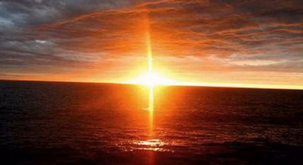 Coucher de soleil sur la mer