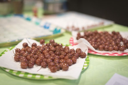 Atelier griottes au chocolat