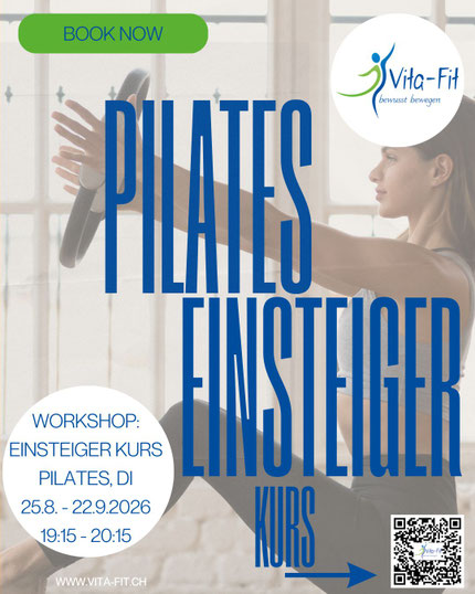 PILATES Einsteigerkurs - Workshop bei Vita-Fit Bewegungsraum in Hunzenschwil