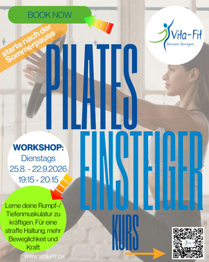 PILATES Einsteigerkurs - Workshop bei Vita-Fit Bewegungsraum in Hunzenschwil