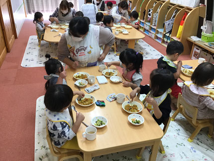 おかわりもたくさん食べていましたよ。