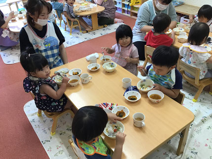 みんな美味しそうにモグモグ食べていましたよ！