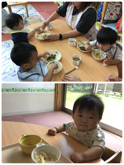 特に七夕そうめんは大人気で「つるつるだいすき！」とみんな嬉しそうに食べていました。
