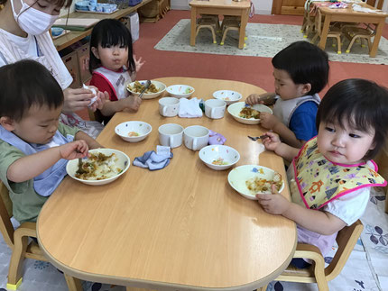 野菜がいっぱい入っていましたが、みんなピカピカに食べていました！