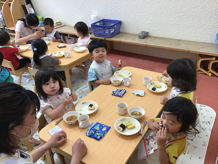 また、みんなで美味しい給食食べようね！