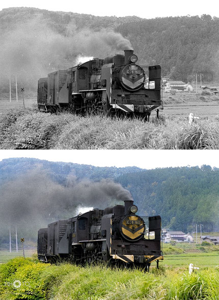 1972（昭和47）年6月27日、旧国鉄七尾線能登三井駅付近