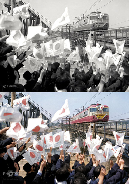1963（昭和38）年4月20日、石川県手取川鉄橋