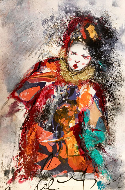 34/ PATRIZIA MARTIN ROSSI, "LA GEISHA DANZANTE", 20x30 cm