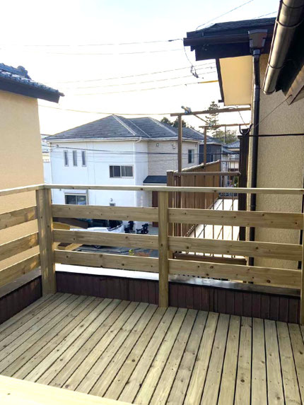 佐倉市　リフォーム　ルーフバルコニー　エクステリア　外構　ぴったり施工　ベランダ　ベランダ塗装　外壁塗装　リノベーション　スリーエイトホーム