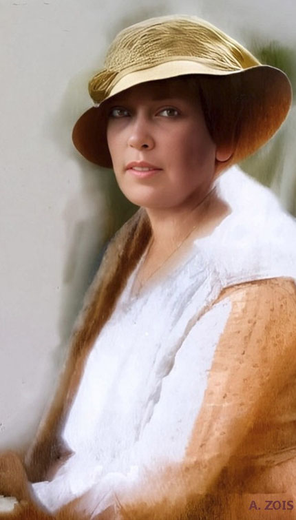Nadine at the time of her marriage. Image rendition by Anthony Zois.