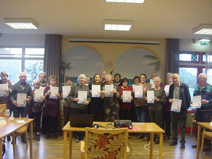 Aan het einde van de middag ontving elke deelnemer een certificaat als bewijs van deelname.