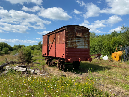 17th July 2021, exterior of 187085 after another day of rubbing down and priming to slow down the process of deterioration. (c) Aaron Matthews, GRCWM