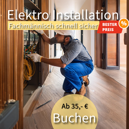 Installation Elektro Strom München günstig ab 35,- €  jetzt Fachmann kurzfristig buchen und Beste Preis Leistung über www.Sparportal-muenchen.com erhalten