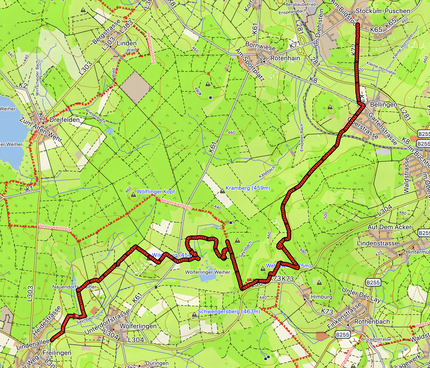 GPXTrack Biberteich Wölferlingen - Stockum-Püschen 