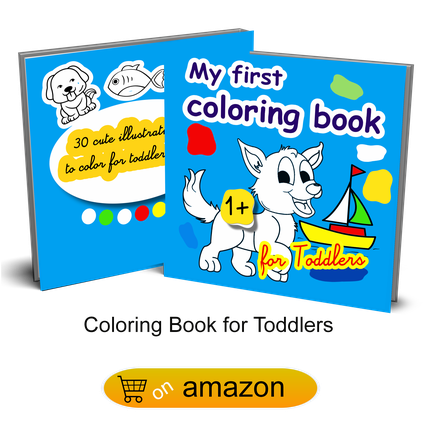 First coloring book for toddlers kids