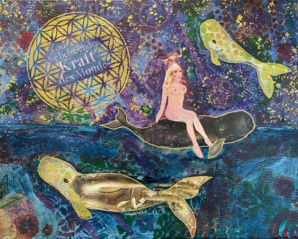 Andrea Christiane Spring unterrichtet Intuitive Mixed Media Art
