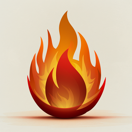 Kleine Flamme zeigt Zytokine - große Flamme Entzündungen