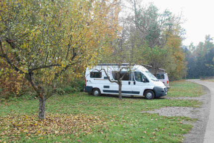 Stellplatz beim "Oliver Kocht"